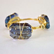 "Blue Velvet" Crystal Bangle Bracelet