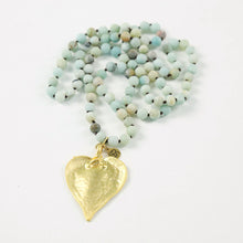 "Eat Love Pray" Amazonite Necklace