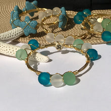 "Hatteras Marina" Sea Glass Bangle Bracelet