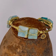 "Hope" Amazonite Bangle Bracelet