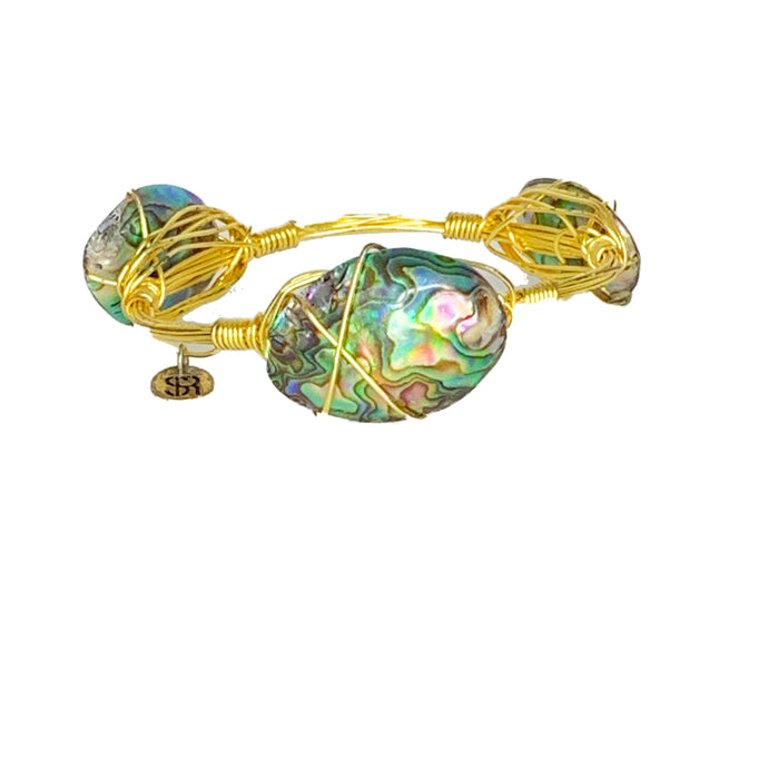 abalone shell bangle