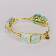 "Hope" Amazonite Bangle Bracelet