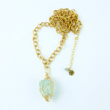 "Sea Fever” Aqua Quartz Necklace