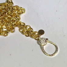 "Pavé Bell" Gold Chain Necklace