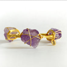 SASSIELUXE "Amethyst Quartz" Bangle Bracelet