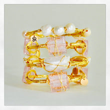 "Rosé All Day" Murano Glass Bangle Bracelet