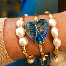 "Atlantis" Murano Glass Bangle Bracelet