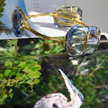 "Blue Velvet" Crystal Bangle Bracelet