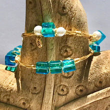 "Capri Cubes" Bangle Bracelet