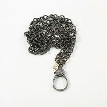 "Rockstar Bell" Gunmetal Chain Necklace