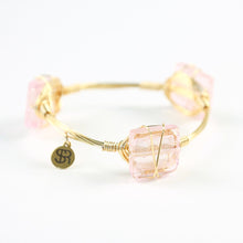 "Rosé All Day" Murano Glass Bangle Bracelet