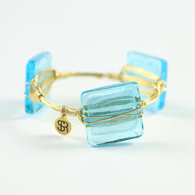"Cote D’ Azure" Murano Glass Bangle Bracelet