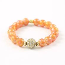 "Peach Daiquiri" Pearl Beaded Bracelet