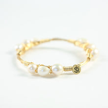 "Lollie" Freshwater Pearl Bangle Bracelet