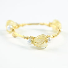 "Sacred Heart" Murano Glass Bangle Bracelet