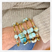 "Hope" Amazonite Bangle Bracelet