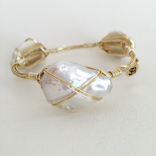 "Taffy" Pearl Bangle Bracelet